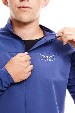 ЛОНГСЛИВ С МЕМБРАННОЙ ВСТАВКОЙ МУЖСКОЙ | DEEP COBALT