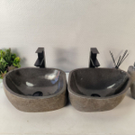 Раковина из речного камня ПАРА! RS-65347 42*33*15 0865