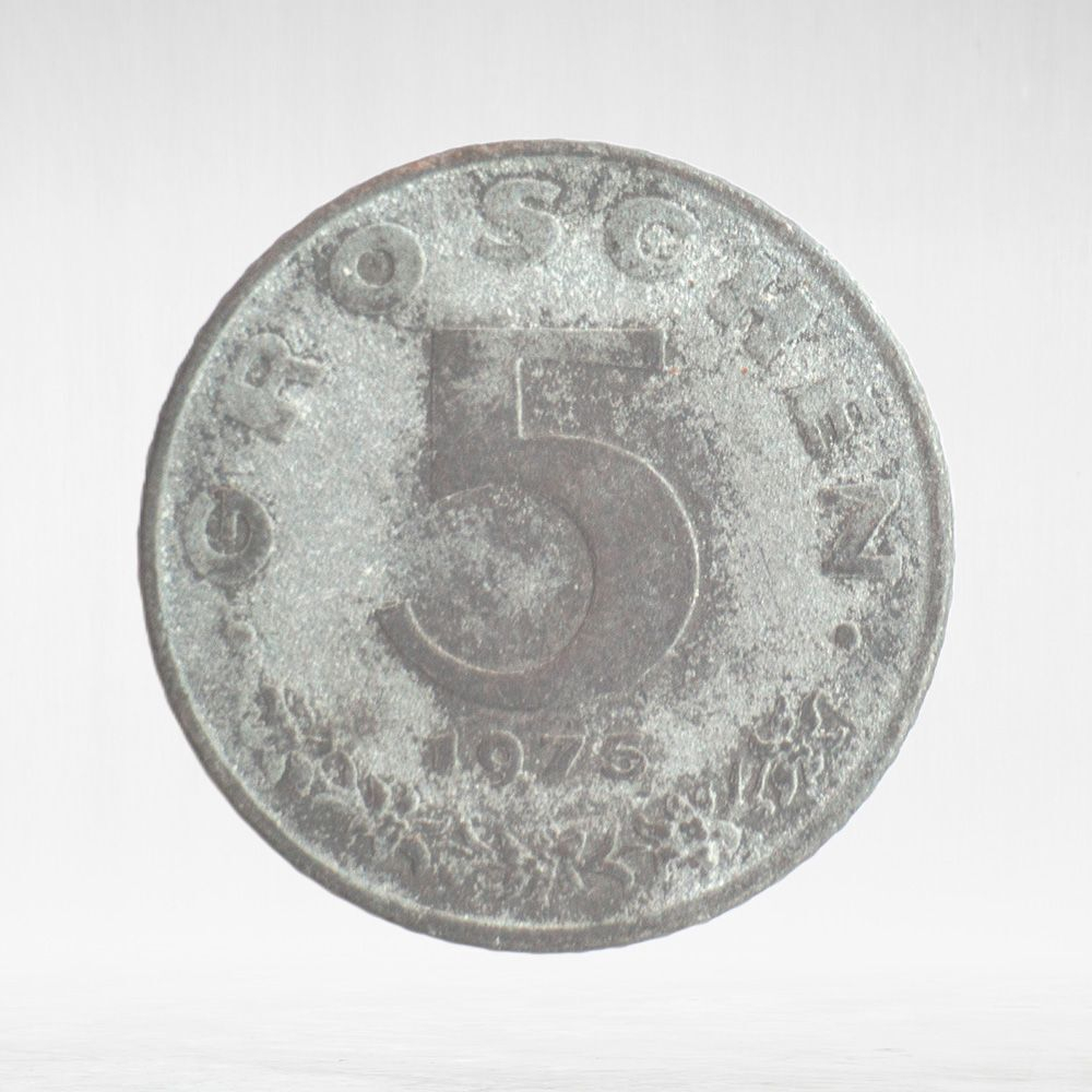Austria, 5 Groschen, 1975, F