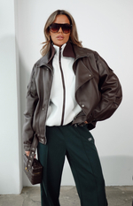 Куртка демисезонная из экокожи