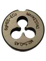 плашка M2,5x0.45 HSS Co 6g