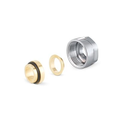 Соединение резьбозажимное Varmega VMDV30 - 15 x 3/4"ЕК (для медных труб, цвет хром)