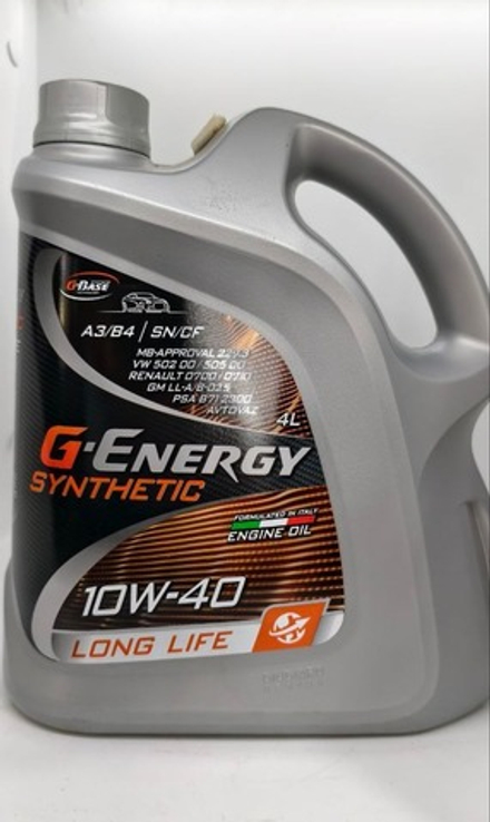 Масло моторное G-Energy Synthetic Long Life 10w-40 4л