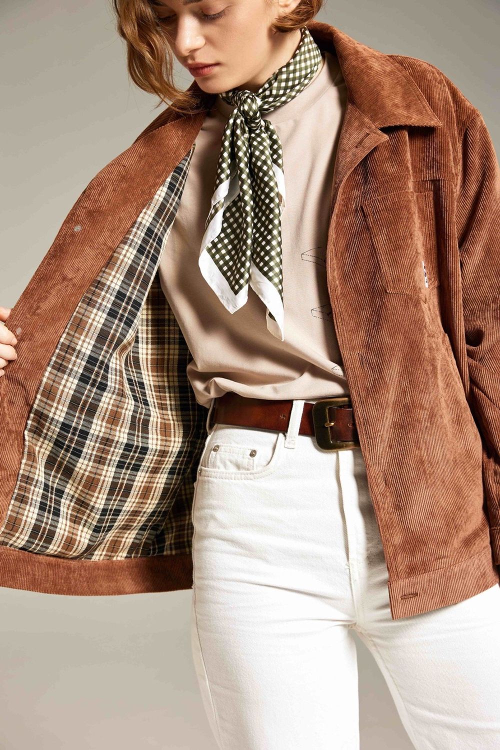 Куртка Called a Garment Corduroy work Карамельная