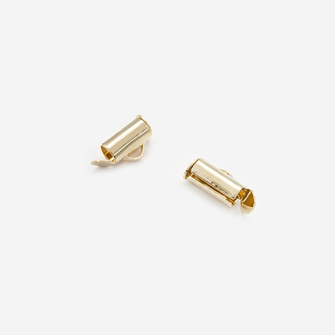 Концевик-трубочка, 9мм, позолота