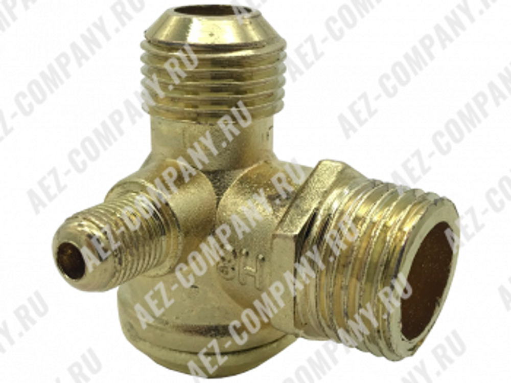 Клапан компрессора обратный (вход/выход: 3/4"-16-Н - 1/2"Н, трубка:Н) [AEZ]