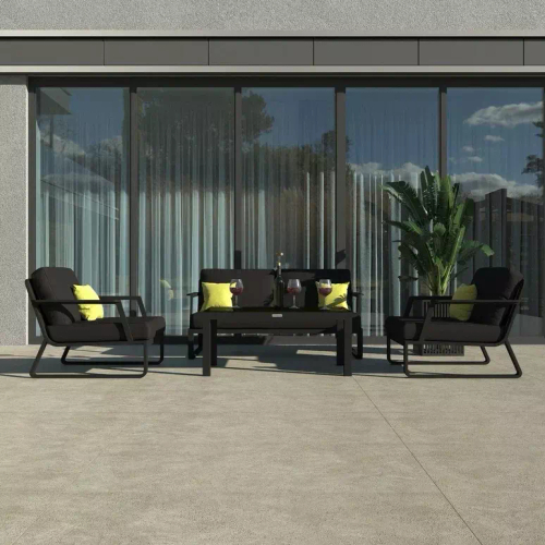 Лаунж зона ESTIVO двухместным диваном каркас карбон