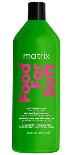 Matrix Total Results Food For Soft - Шампунь для сухих волос с маслом авокадо и гиалуроновой кислотой 1 л