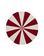 Ковер Wirla бежево-красный 100% хлопок Ø 100 см