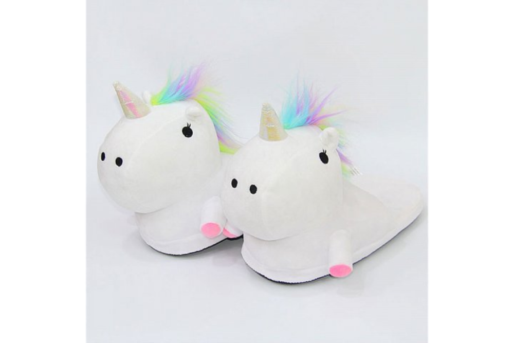 Тапочки FunFur Единорог Белый
