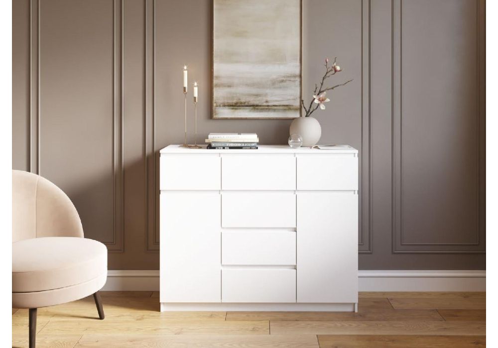 Комод Мадера Комби 2 лдсп белый