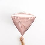 Шар А 3D АЛМАЗ Б/РИС 17" Металлик Розовое золото  (БГ-19)