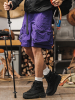 Функциональные нейлоновые шорты многокарманные на замке для мужчин от бренда JIELEINUO