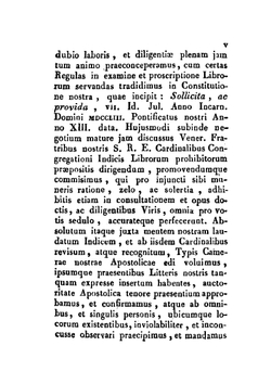 Index Librorum Prohibitorum | Bardani Alexander Angelicus