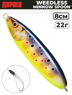 Незацепляйка RAPALA Minnow Spoon RMS08 / 8 см, 22 г, цвет ATTR