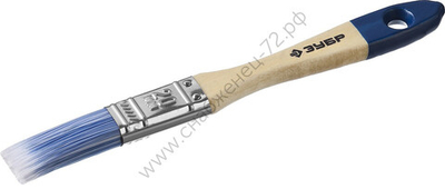 ЗУБР Аква 20 мм, 3/4'' светлая искусственная щетина, деревянная ручка, Плоская кисть, МАСТЕР (4-01007-020)