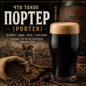 Что такое портер (Porter): история, виды, вкус и особенности легендарного тёмного пива
