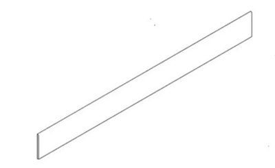 Плинтус BATTISC.ABSOLUTE WHITE 6MM NAT/RTT (97116)