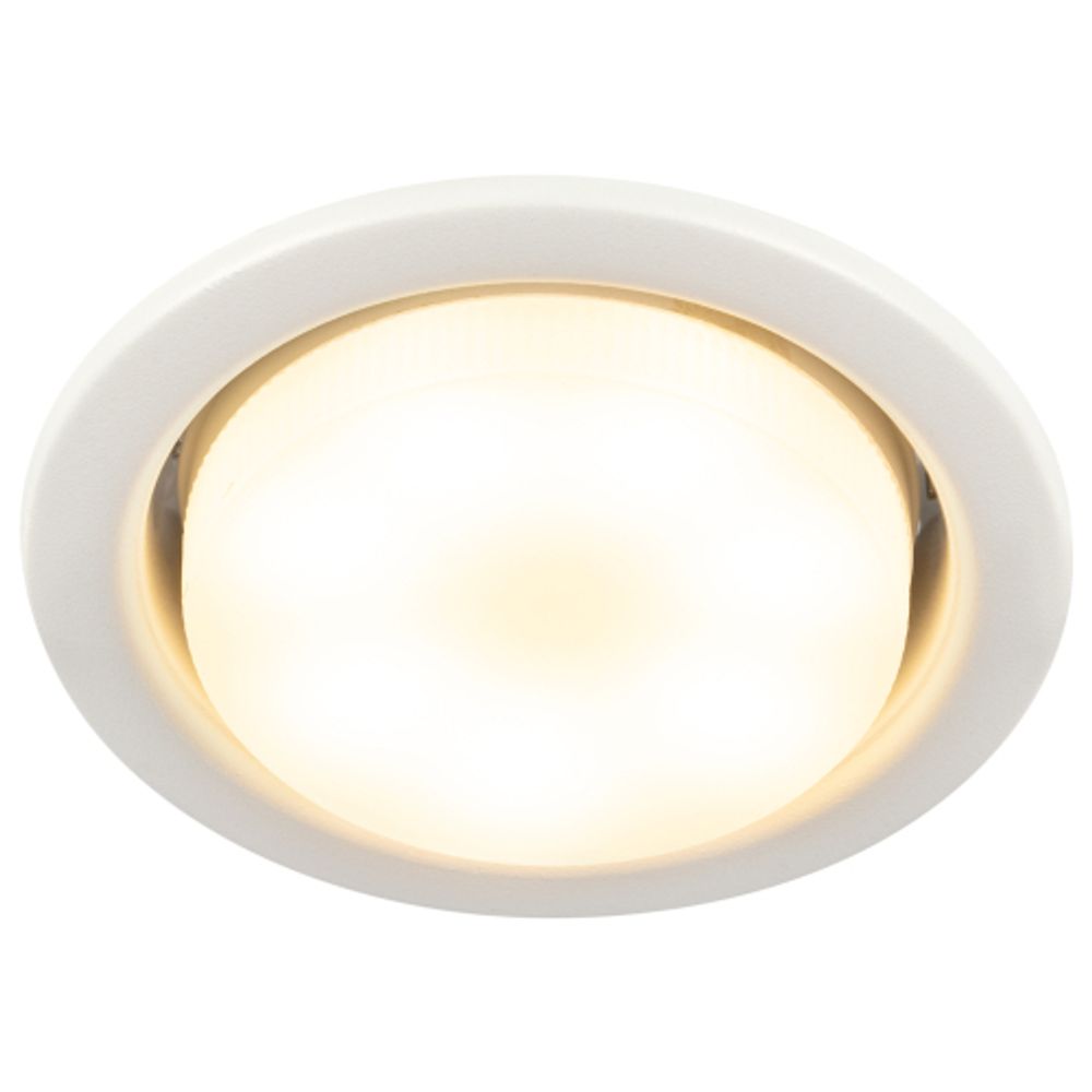 Светильник встраиваемый ЭРА KL35 SWH (k) под лампу GX53 белый матовый термокольцо в комплекте