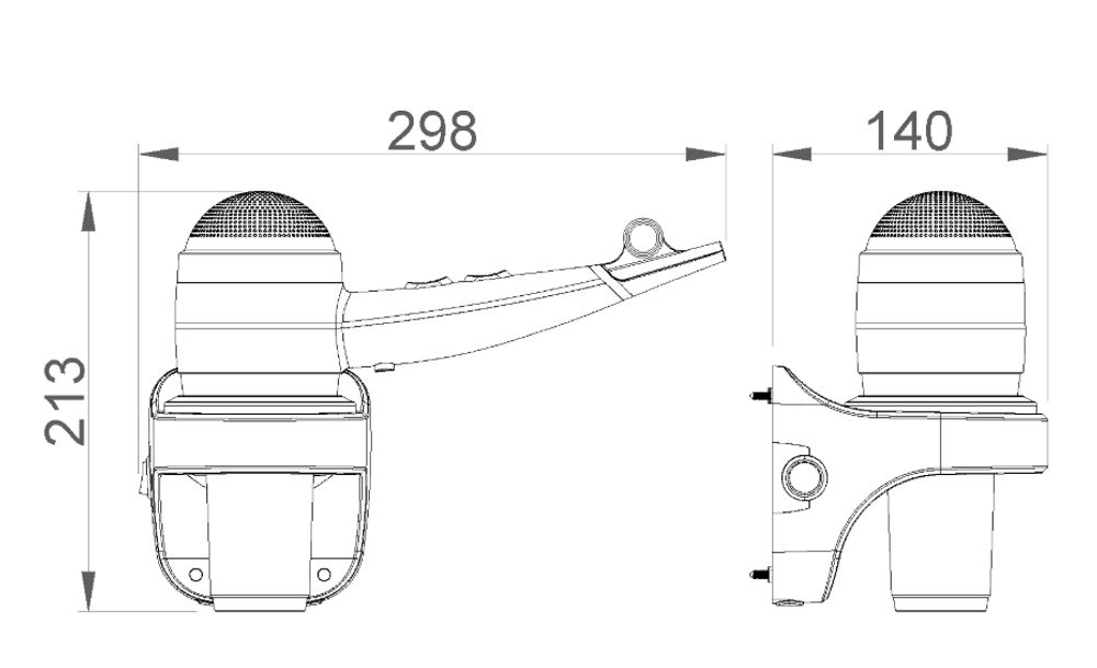 Фен настенный 1800 W нерж. сталь HOTEL LINE 02058.S матовый