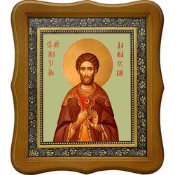 Максим Дамасский мученик. Икона на холсте.