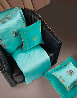 Подушка декоративная 40х40 Roberto Cavalli Firenze Turquose