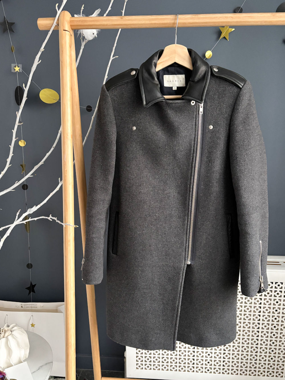 Пальто шерстяное Sandro, xs