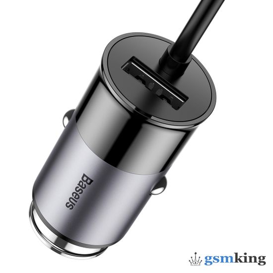 Baseus Enjoy Together Four Interfaces Output Patulous Car Charger 5.5A Dark Gray CCTON-0G