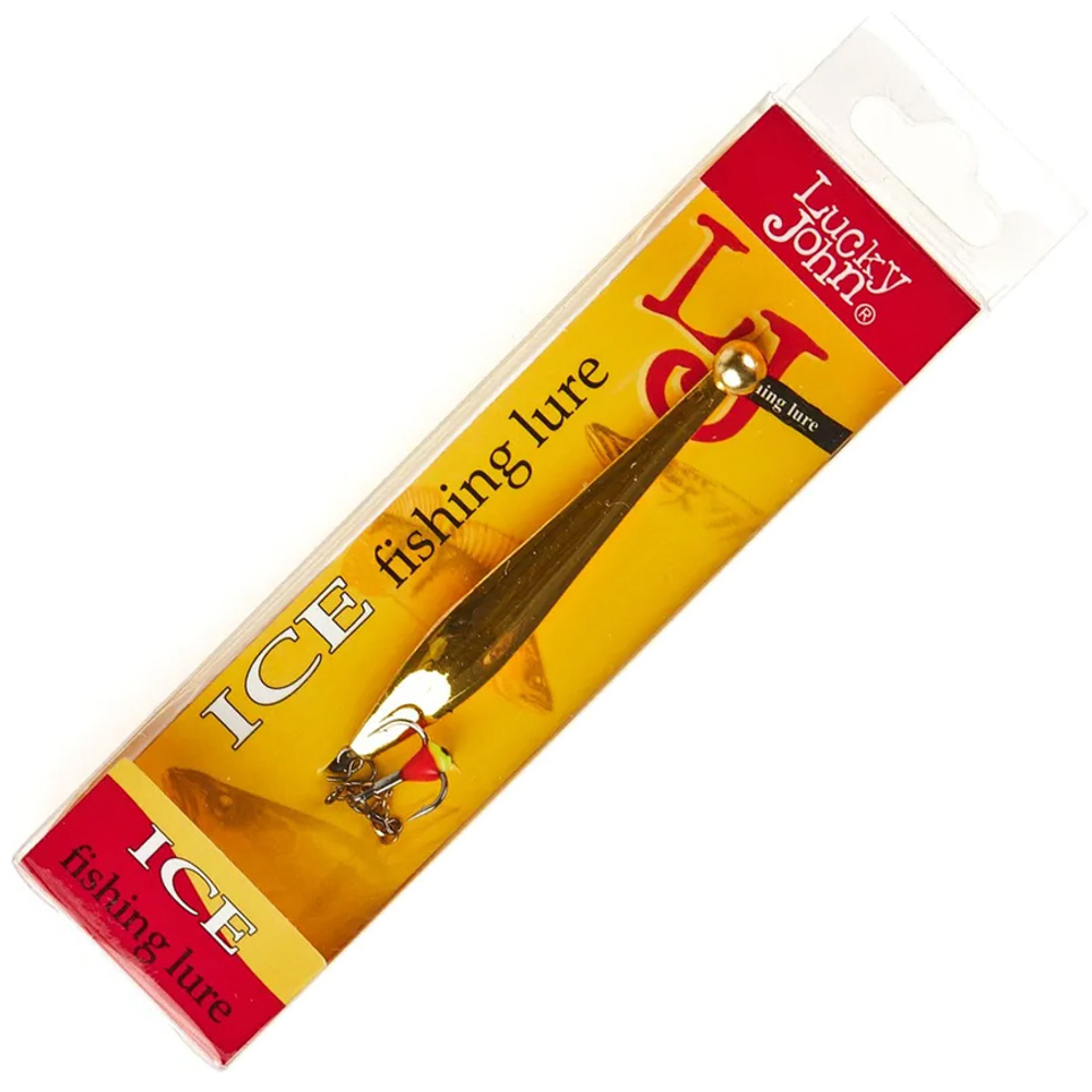 Блесна вертикальная зимняя Lucky John Double Blade (цепочка, тройник), 55мм