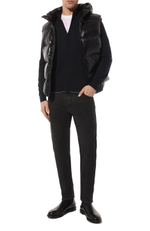 Кардиган муж. AERONAUTICA 1390 черный серый кант