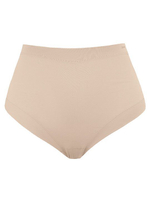 Набор из 2 хлопковых высоких +size трусиков-слип Esencial (Размер: XXXL) (Цвет: карамель (темно-бежевый))