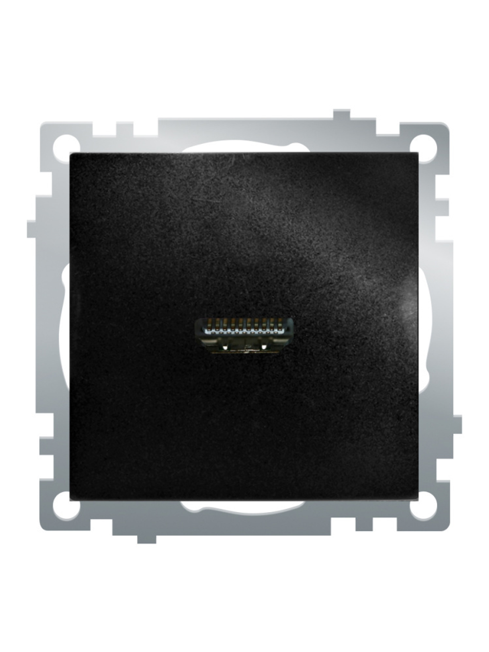 Розетка HDMI 2.1, Type A (механизм), STEKKER GLS00-7118-05, серия Катрин, черный 50062