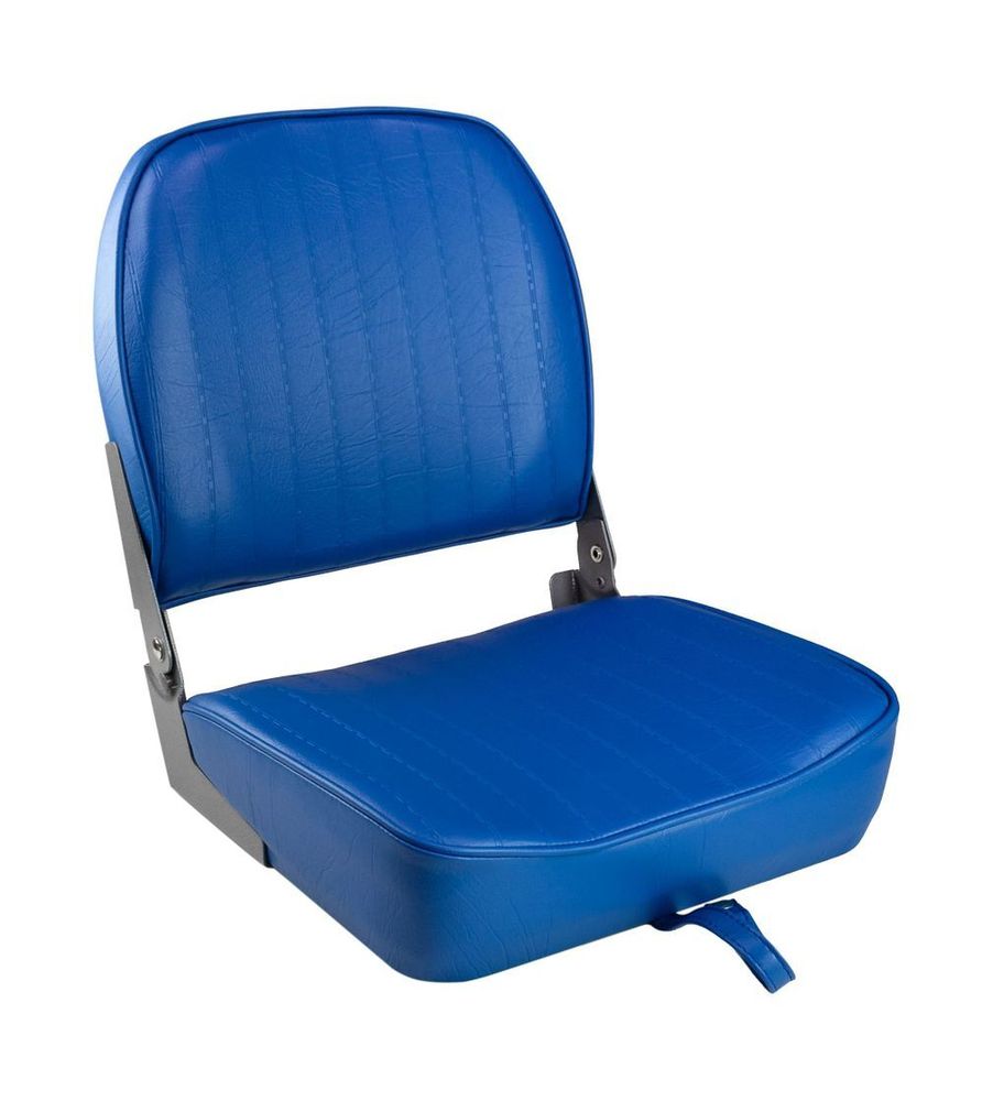 Кресло складное мягкое ECONOMY с низкой спинкой, цвет синий