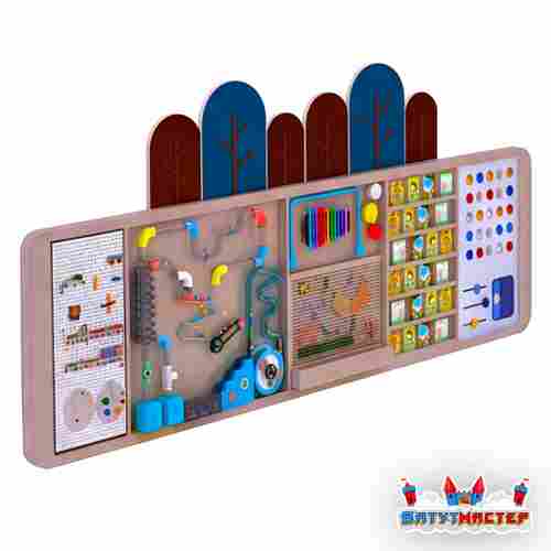 Детская интерактивная стена «Экоигра», с пневмолабиринтом и мозайкой