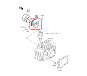 13001-0754. PISTON-ENGINE,STD. Kawasaki KL110, KLX110, KSR, AN110L1