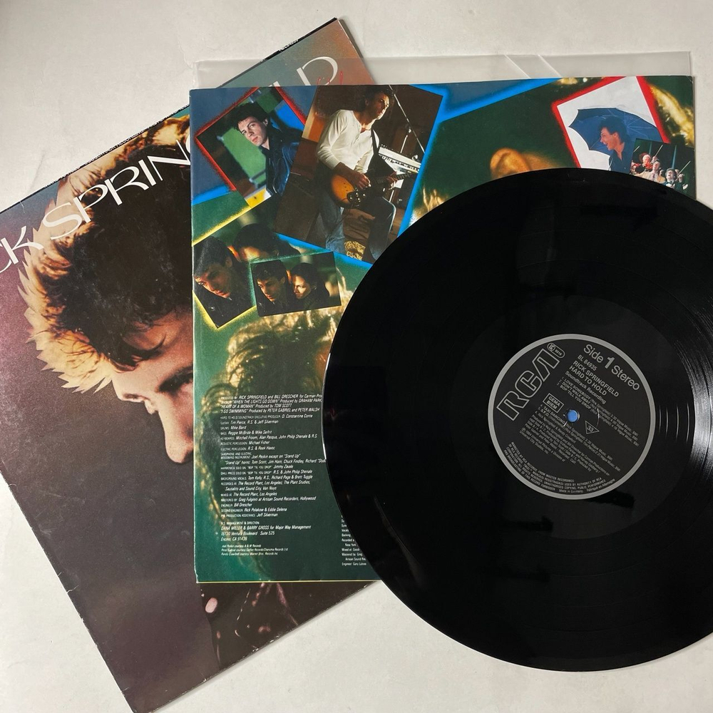 Винтажная виниловая пластинка LP Rick Springfield Hard To Hold Soundtrack Recording (Germany 1984)