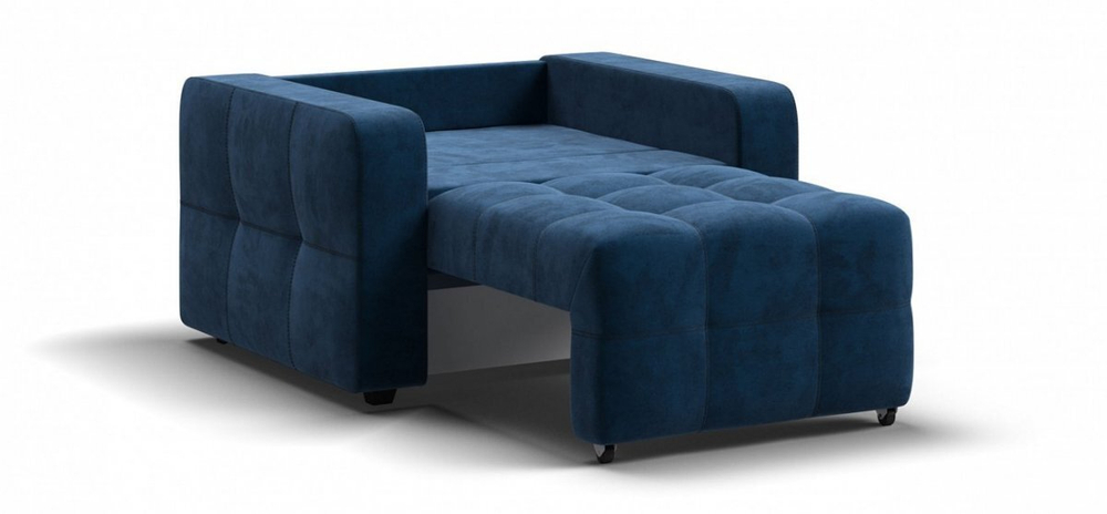 Денди кресло-кровать Велюр Монолит синий