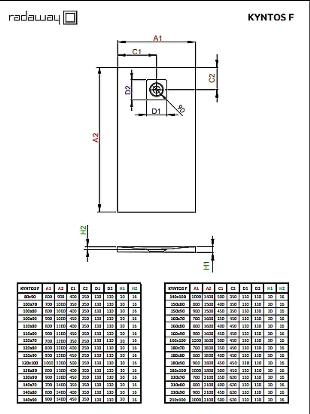 Душевой поддон Radaway Kyntos F 120x90 HKF12090-74 цемент