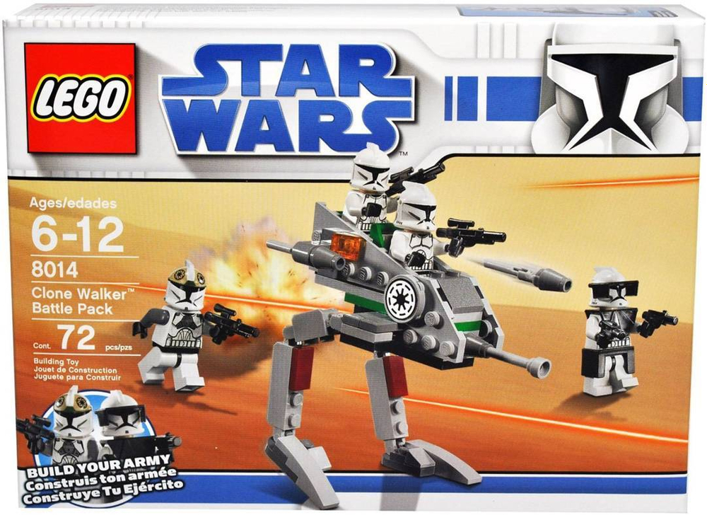 LEGO Star Wars: Шагающие роботы-клоны 8014 — Clone Walker Battle Pack — Лего Звездные войны Стар Ворз