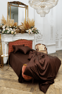 Простыня 260х280 German Grass Silk Bliss Chocolate Pie