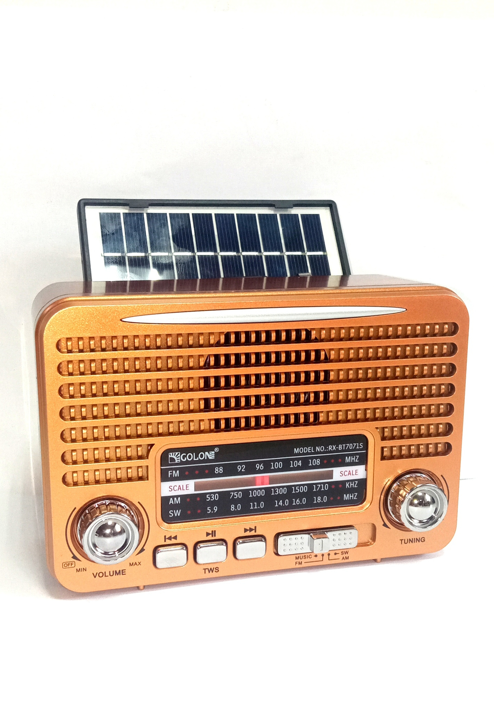 Радиоприемник Golon RX-BT7071S Solar Power