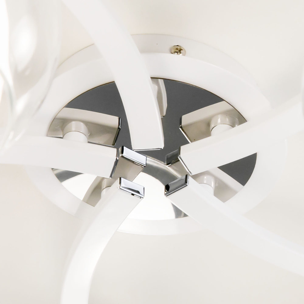 Citilux Кристи CL152150 Люстра потолочная Белая Хром