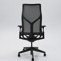 Кресло Herman Miller Cosm, высокая спинка, цвет Graphite, регулируемые подлокотники