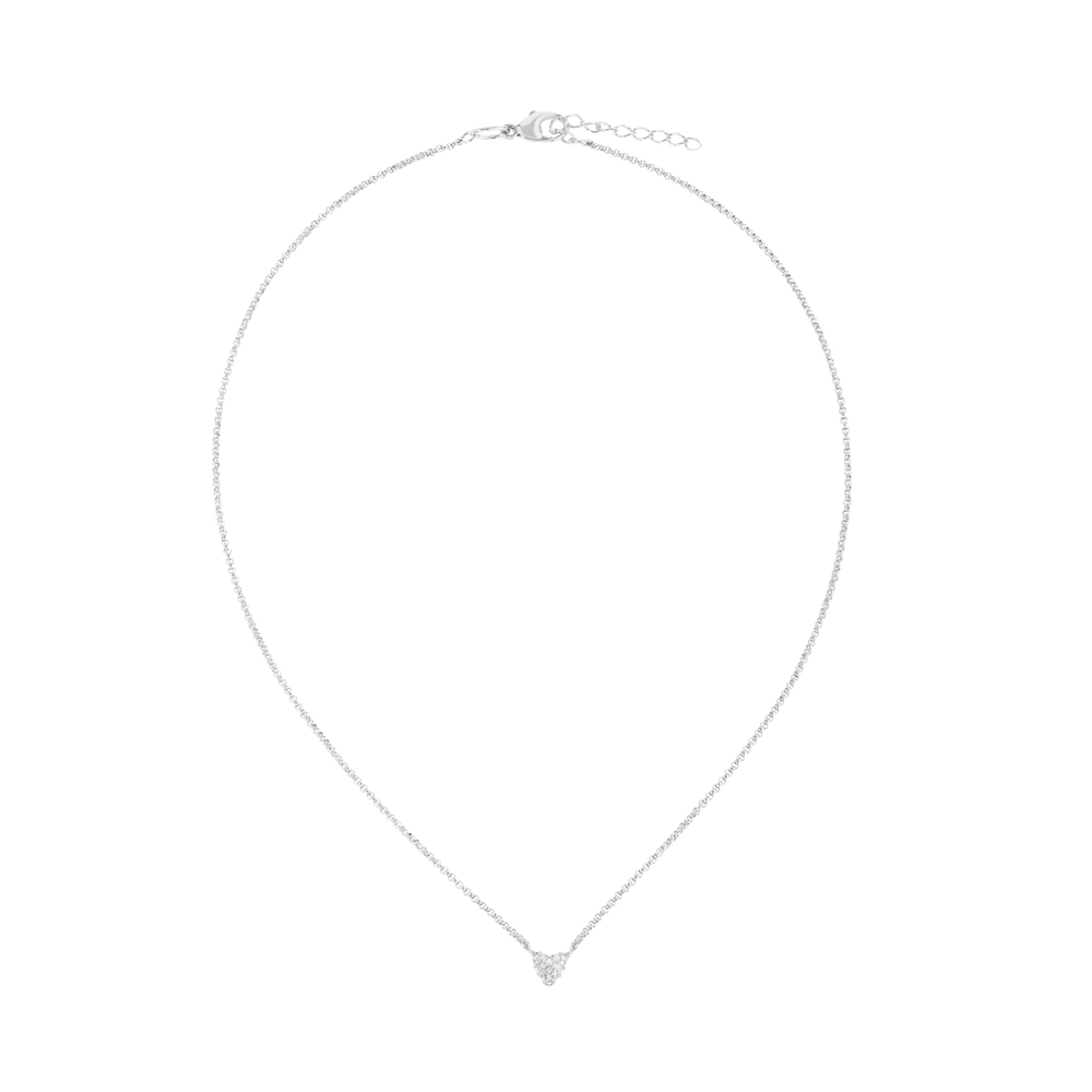 Колье Блестящее Сердечко – Серебро