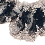 Вышивка на сетке Adeline СИНИЙ/ПУДРА, 21,5см