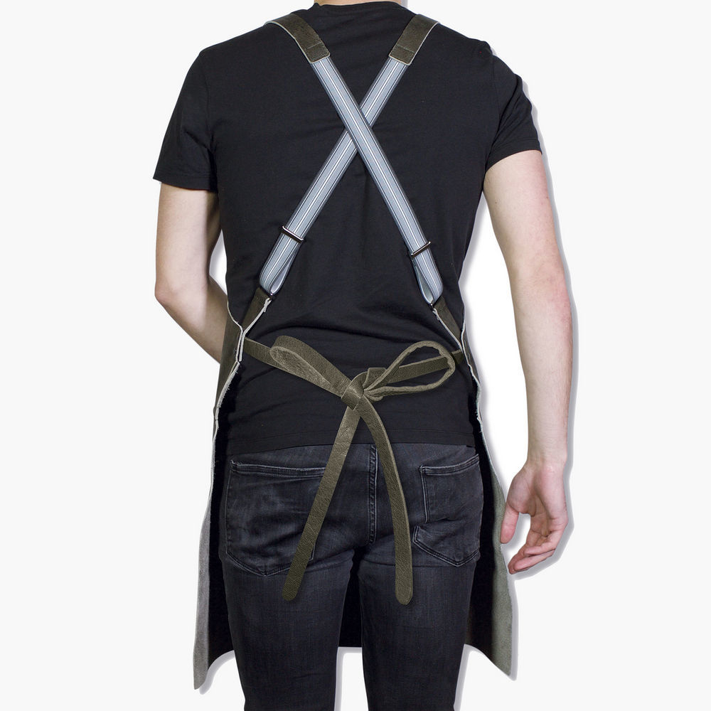 Фартук DutchDeluxes Suspender Style Vintage Grey серый