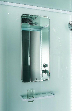 Душевая кабина Esbano (Эсбано) ES-L90CKR, с низким поддоном, с электрикой и LED освещением, 90х90х210