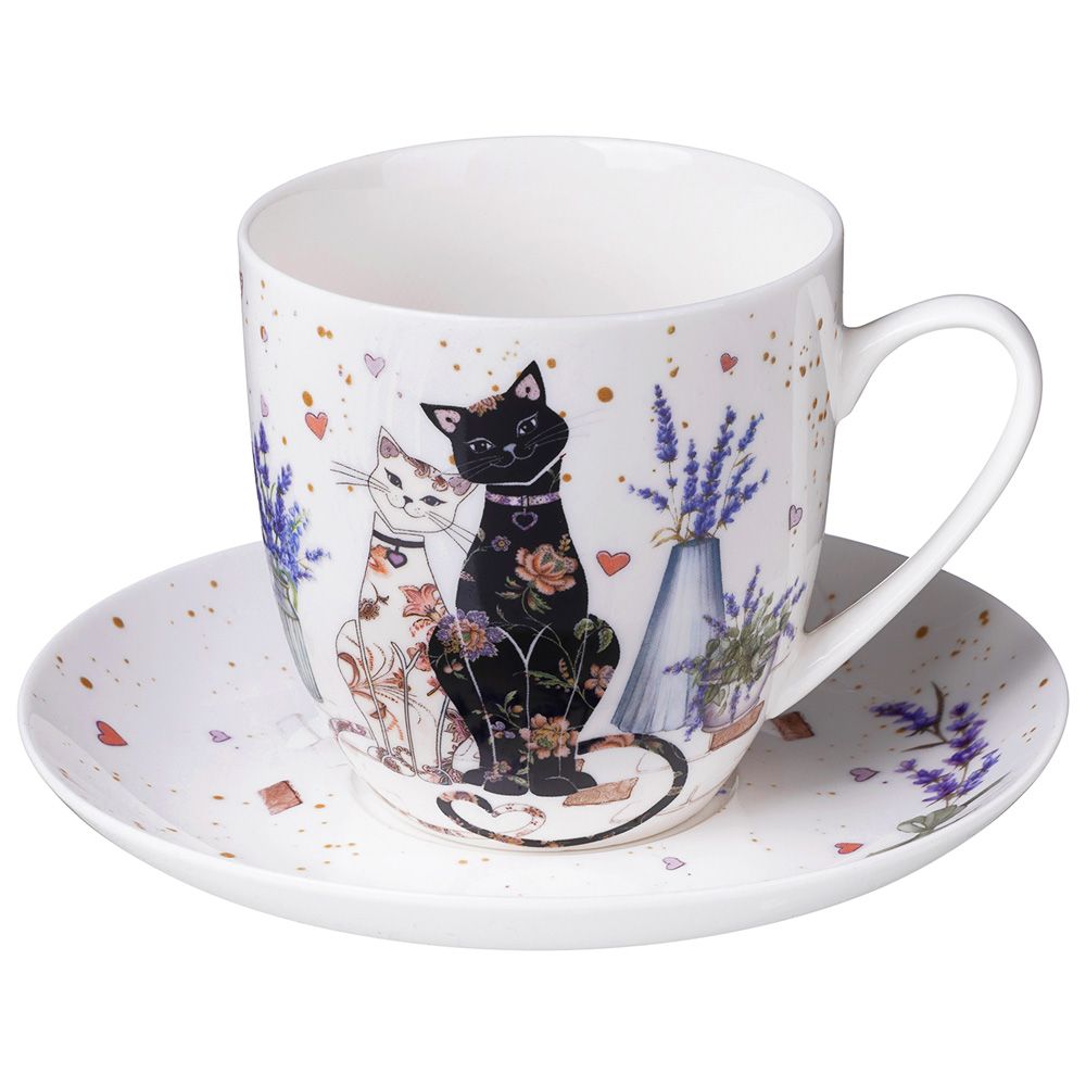 ЧАЙНАЯ ПАРА LEFARD "ЛАВАНДОВЫЕ КОТЫ" 350 МЛ (КОР=24НАБ.)