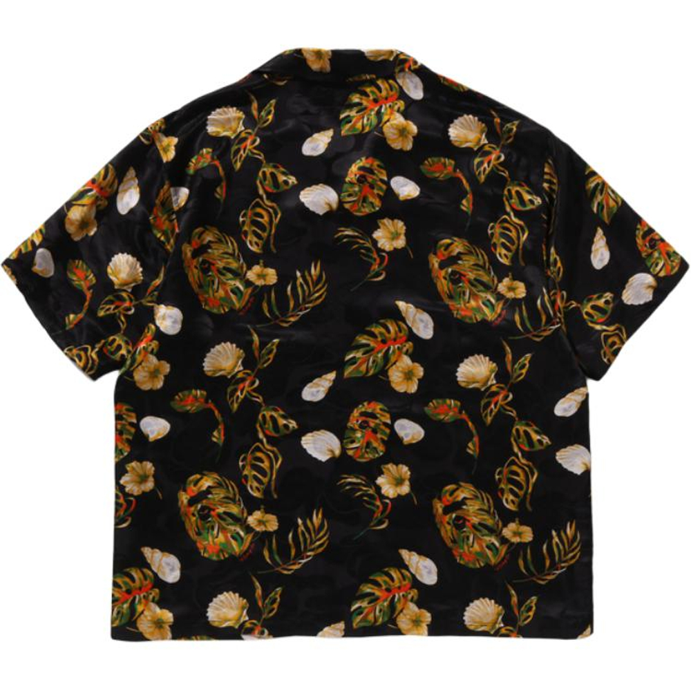 A Bathing Ape Vacation Pattern Open Collar Ss Shirt