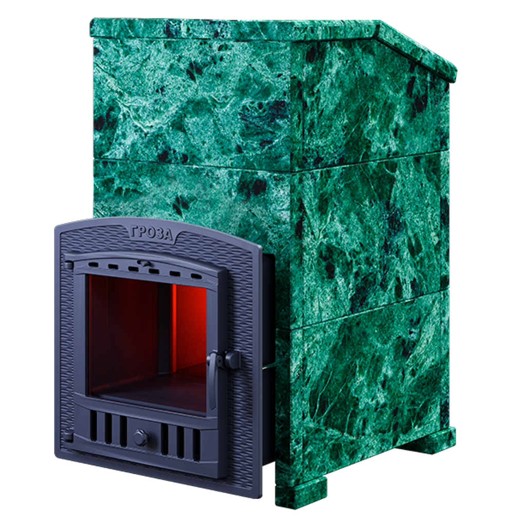 Чугунная печь для бани Комплект Гроза 24 (П2) Президент Змеевик